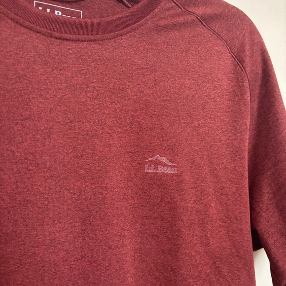 L.L. Bean‎ Men's Shirt Performance Short Sleeve Recycled Polyester Red Size M - Picture 2 of 5